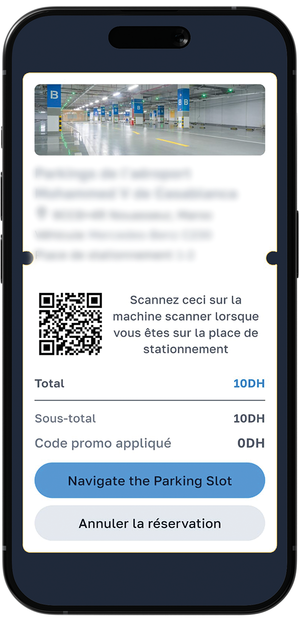 Navigation GPS parking eBlasa Maroc